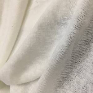Single jersey- 100% Polyester Linen like 125 GSM